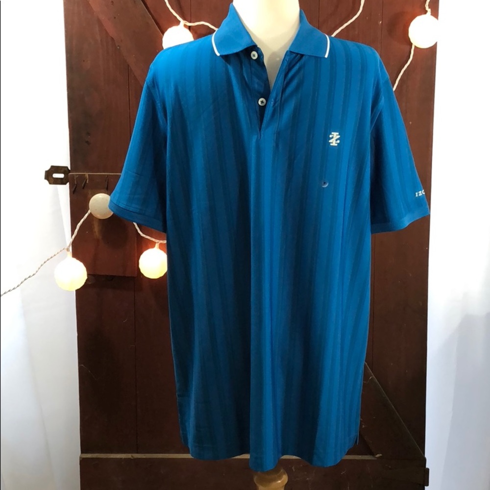 Izod golf  polo shirt size medium B blue